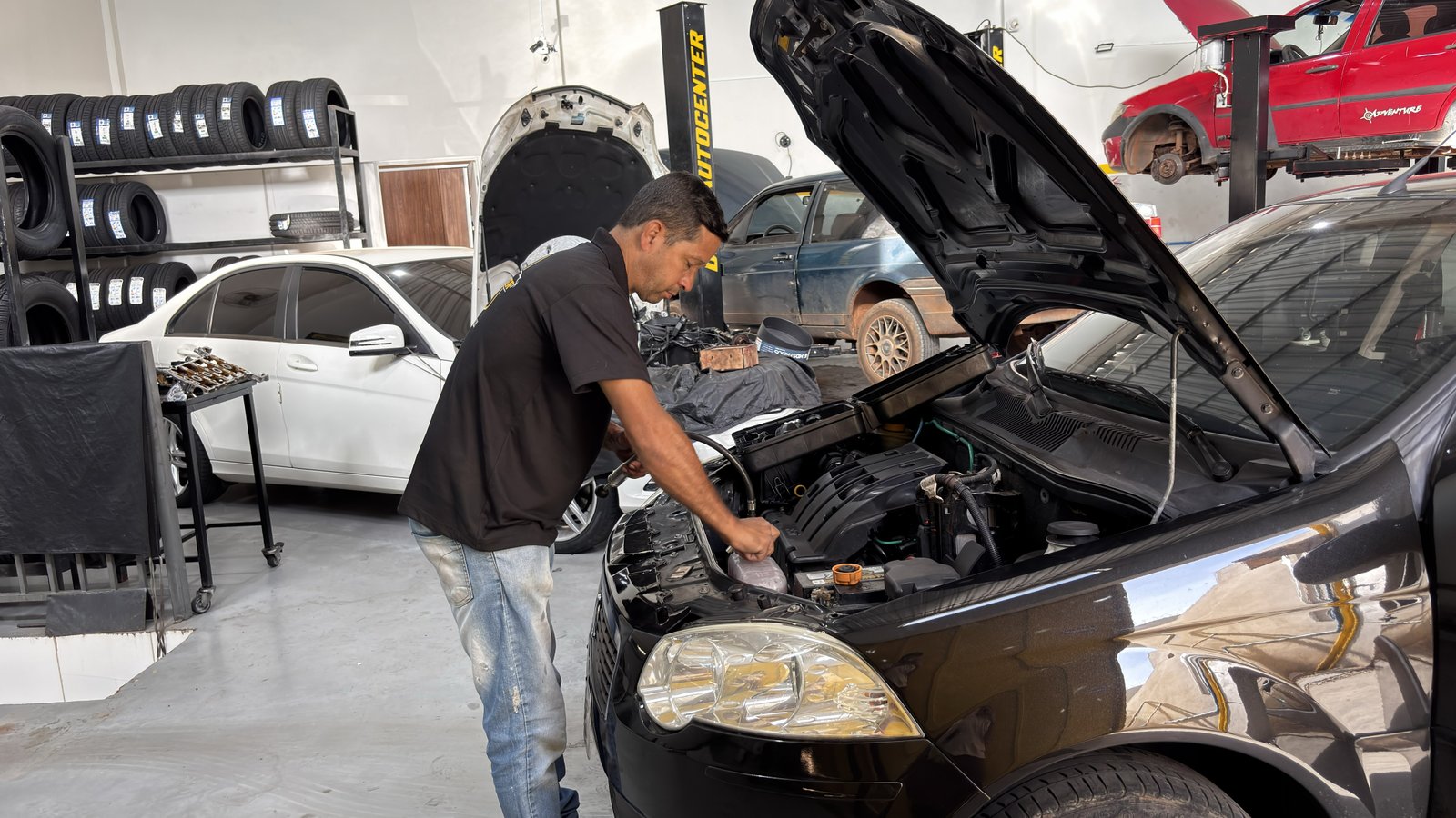 Diagnóstico de motor na Dinei Auto Center