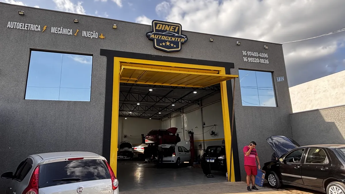 Recepção climatizada e confortável da Dinei Auto Center
